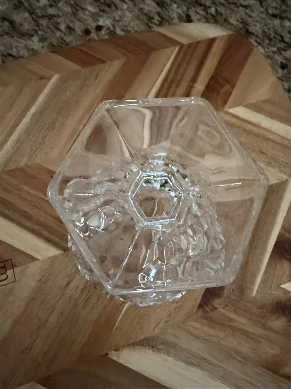 Vintage Fostoria clear footed candy dish or server